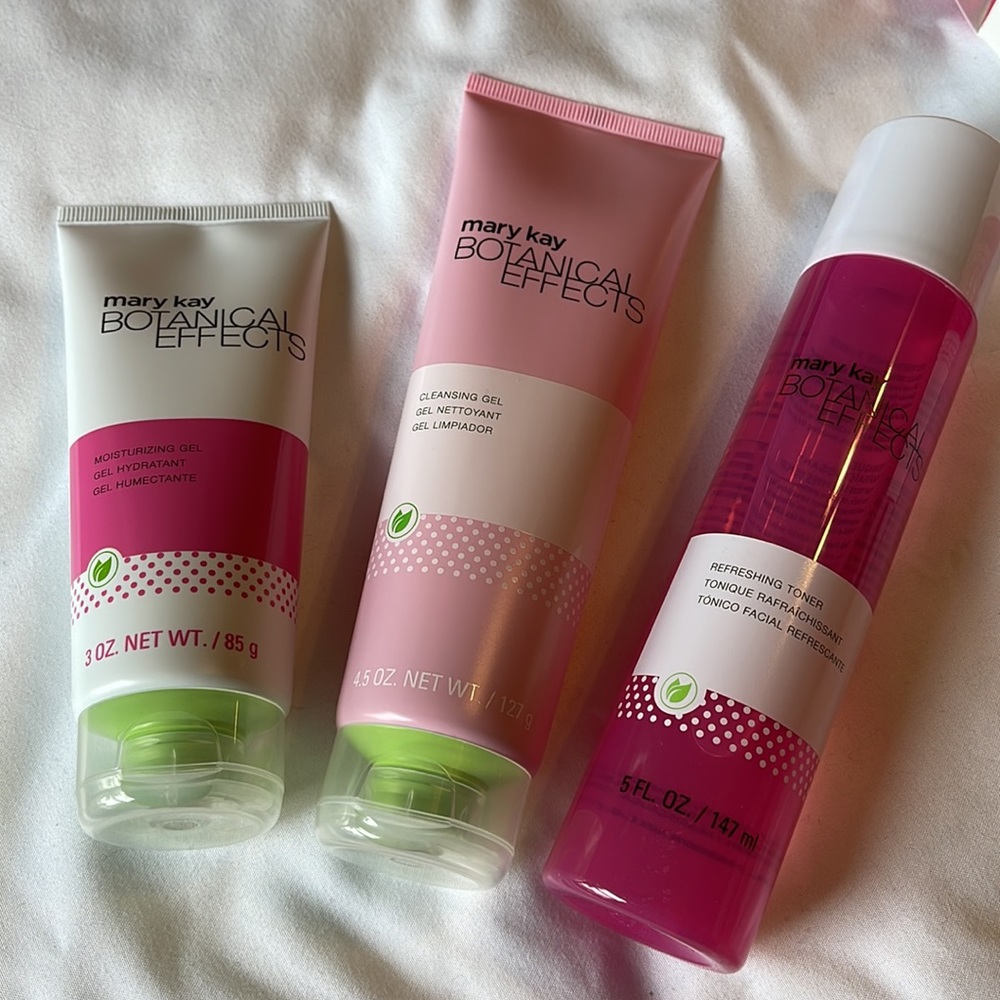 Mary Kay Botanical Effects Trio Facial Cleanser Gel and Toner NEW in Box NIB
